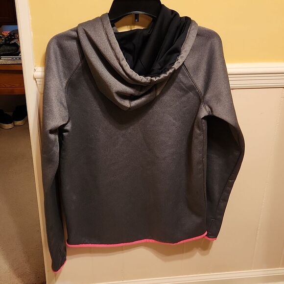 Under Armour Women's "Storm 1" Gray Pullover Hoodie w/ Pink Detailing Size S - Picture 5 of 7